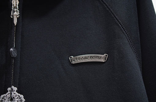 クロムハーツ 新しいクロスレター刺繍のフード付きフリーススウェットシャツ