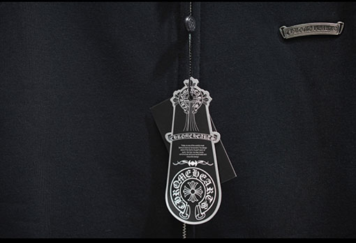 クロムハーツ 新しいクロスレター刺繍のフード付きフリーススウェットシャツ