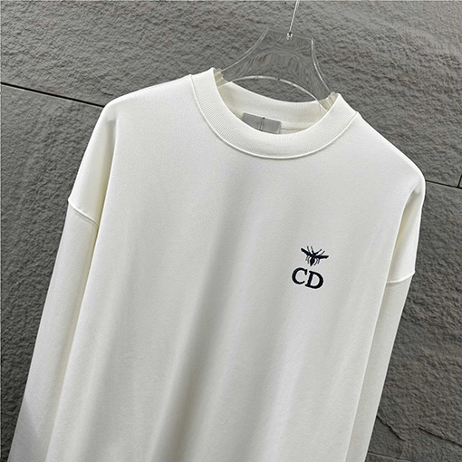 ディオール クラシックビーCDシンプル刺繍クルーネックスウェットシャツ