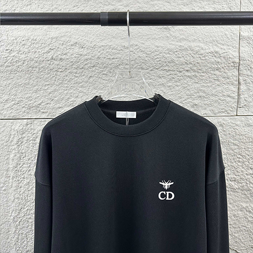 ディオール クラシックビーCDシンプル刺繍クルーネックスウェットシャツ