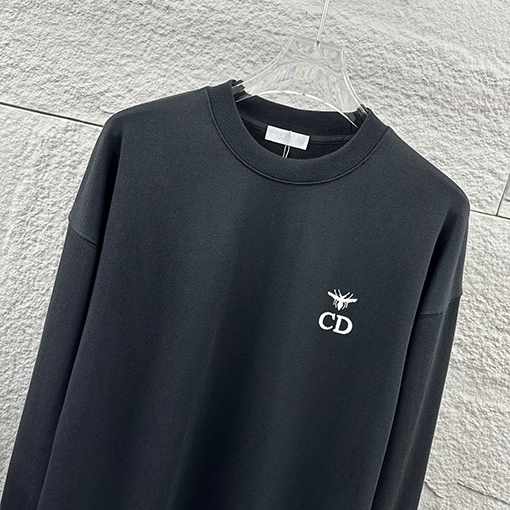 ディオール クラシックビーCDシンプル刺繍クルーネックスウェットシャツ