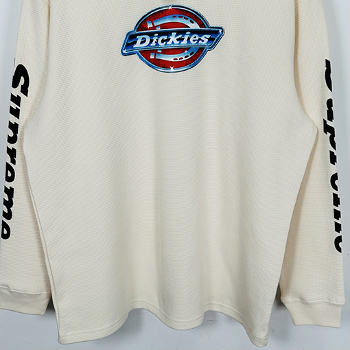 シュプリームコピー X DICKIESスーパーコピー ワッフルニットの長袖サーマルシャツ