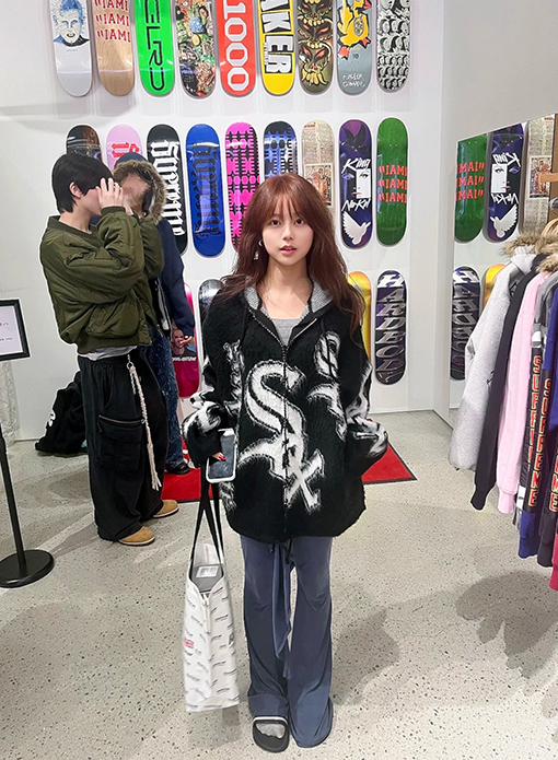 シュプリームコピー × Chicago White Sox FW25 ZIP UP HOODED SWEATER ジッパー付きプラッシュセーター