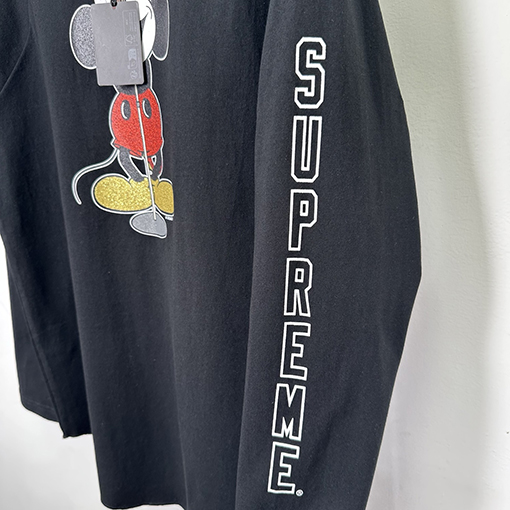 シュプリームコピー × NUMBER (N)INE × Disney Mickey Raglan L/S Top ミッキーマウスプリント長袖シャツ