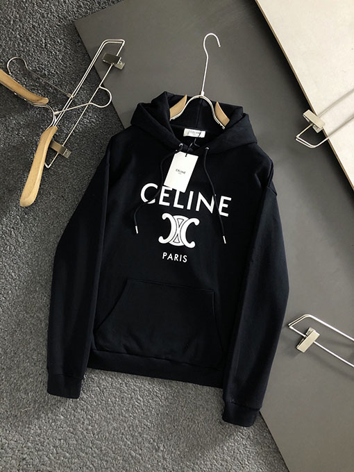 セリーヌスーパーコピー CELINE 新しいプリントフード付きスウェットシャツ