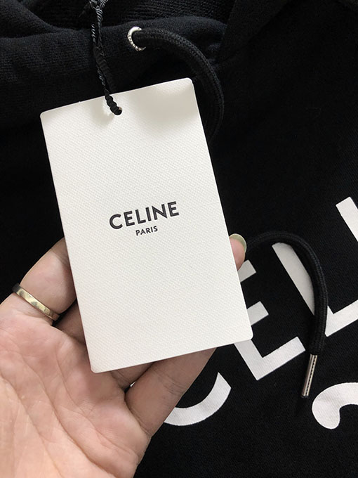 セリーヌスーパーコピー CELINE 新しいプリントフード付きスウェットシャツ