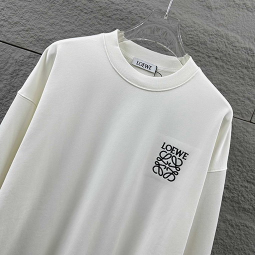 ロエベ 刺繍りクラシックレター柄スウェットシャツ