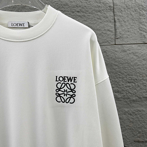 ロエベ 刺繍りクラシックレター柄スウェットシャツ