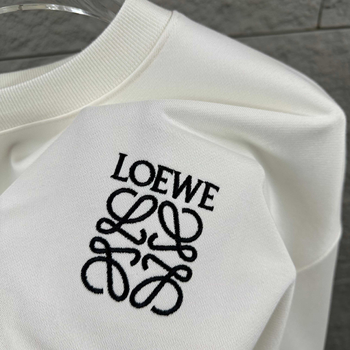 ロエベ 刺繍りクラシックレター柄スウェットシャツ