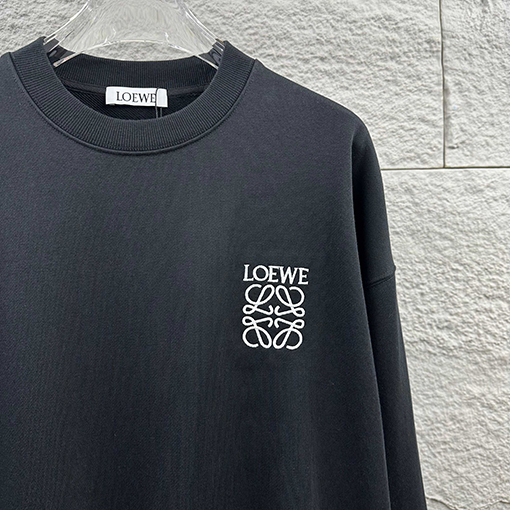 ロエベ 刺繍りクラシックレター柄スウェットシャツ