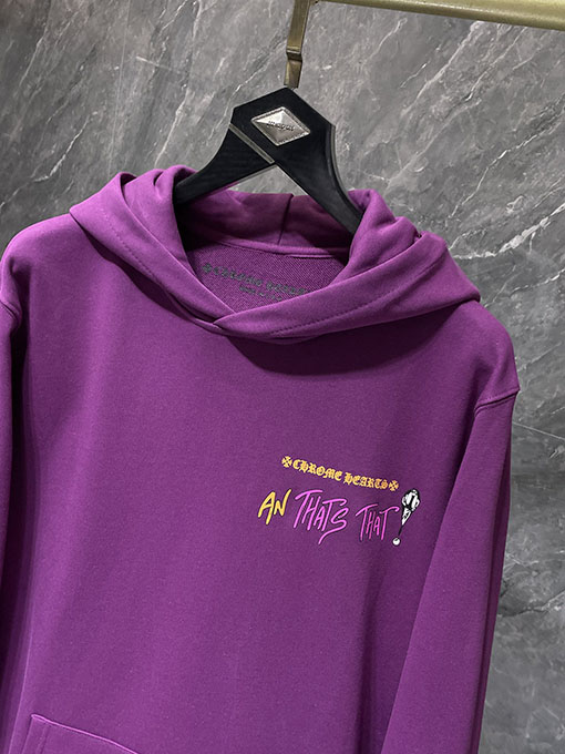 クロムハーツスーパーコピー Matty Boy 紫色のフード付きスウェットシャツ