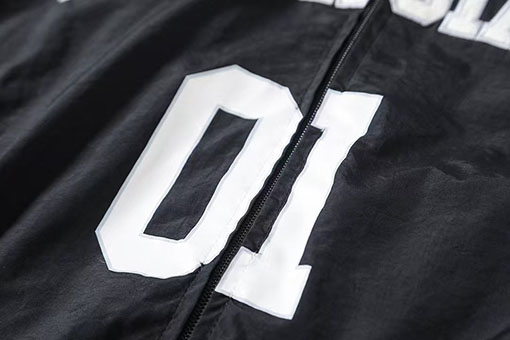 バレンシアガ Balenc1aga ハーフリング01刺繍バスケットボールウィンドブレーカージャケット