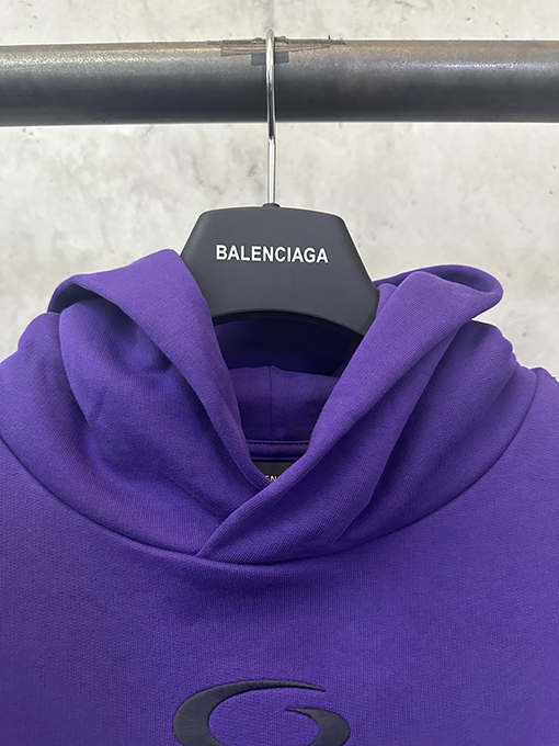 バレンシアガ Balenc1aga バスケットボール 01 刺繍プリント フード付きスウェットシャツ