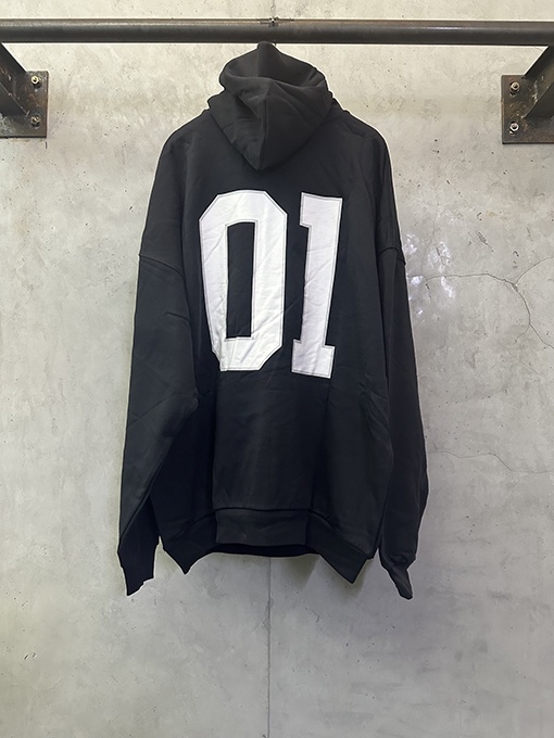 バレンシアガ Balenc1aga バスケットボール 01 刺繍プリント フード付きスウェットシャツ