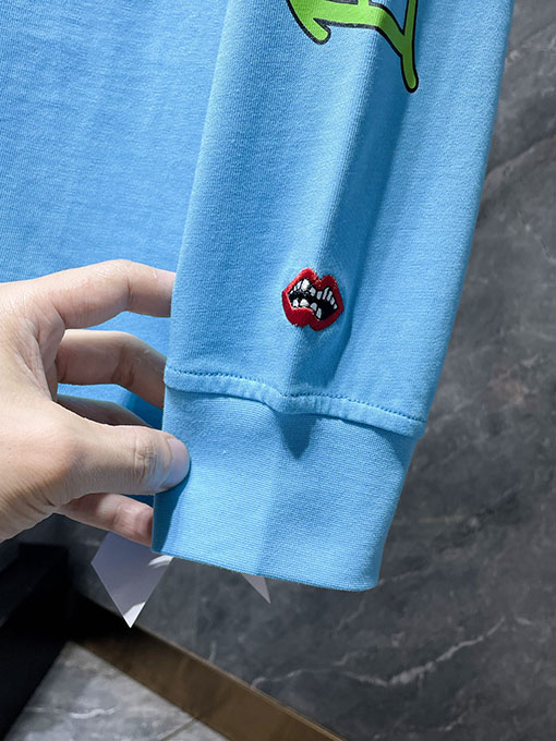 クロムハーツスーパーコピー Matty 青いグラフィティの長袖シャツ
