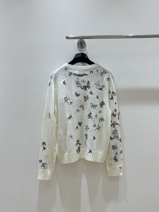 ディオール 蝶刺繍モヘアセーター