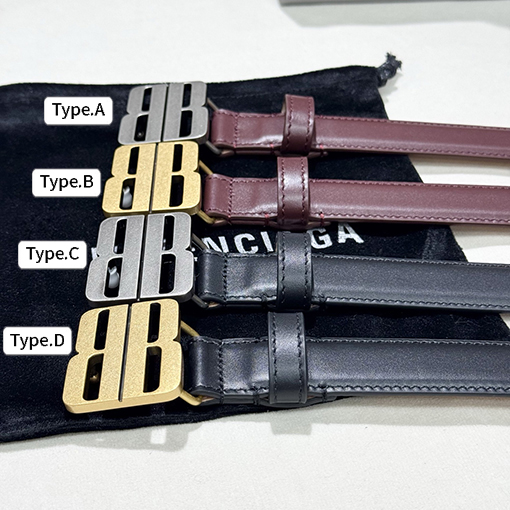 バレンシアガ ファッションレトロバックルベルト