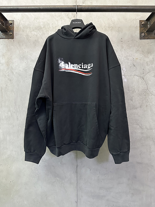 バレンシアガ Balenciaga けたコカコーラのグラフィティプリントパーカー