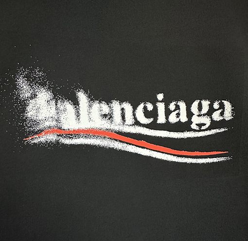 バレンシアガ Balenciaga けたコカコーラのグラフィティプリントパーカー