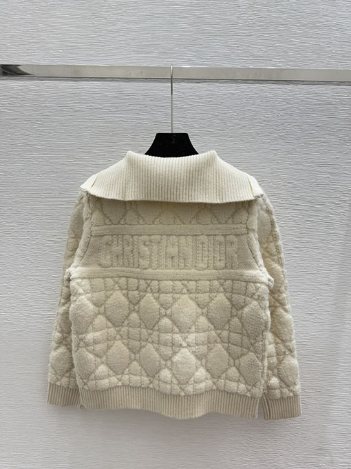 ディオール バックレターカラーニット長袖シャツ