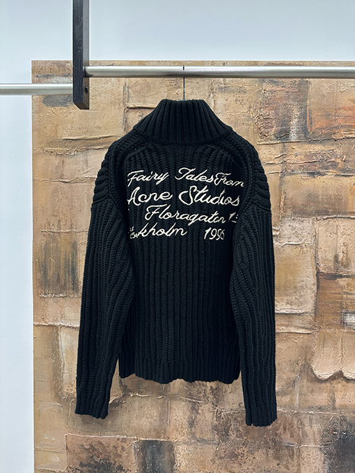 アクネストゥディオズ Acne Studios 刺繍りジッパーセーター