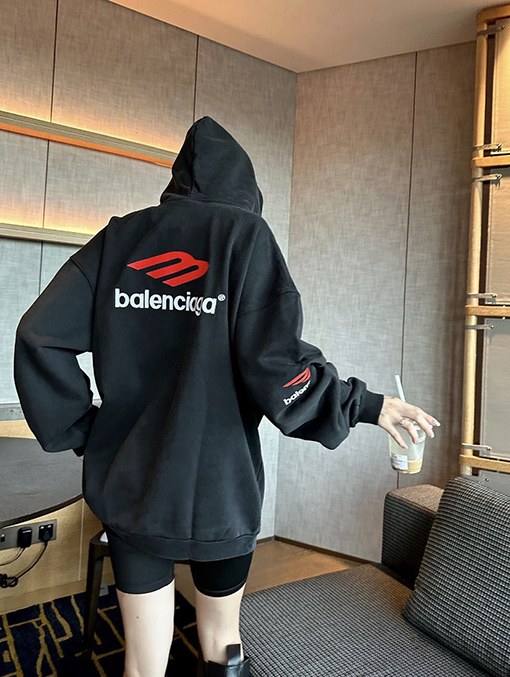 バレンシアガ Balenciaga 3M 刺繍ロゴ フード付きスウェットシャバレンシアガ Balenciaga 3M 刺繍ロゴ フード付きスウェットシャツツ