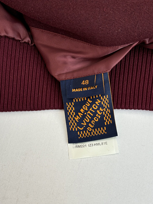 ルイヴィトン シグネチャーレター刺繍パッチワークベースボールジャケット