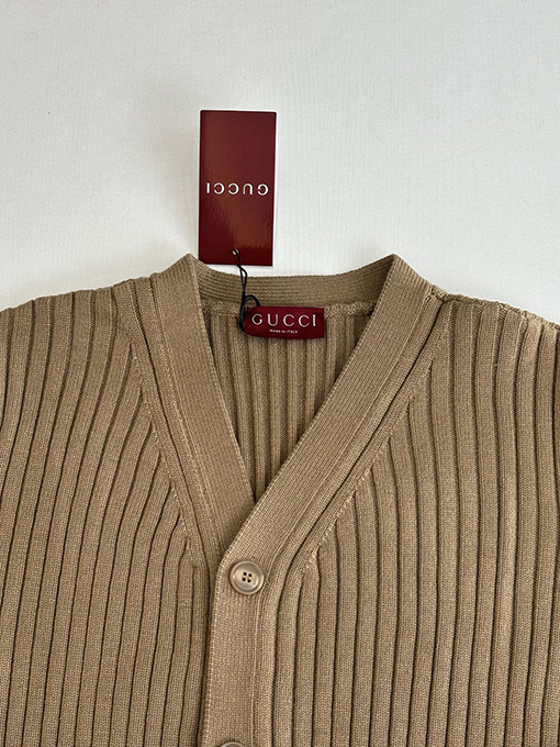 グッチ Gucci 新しいリブニットカーディガン
