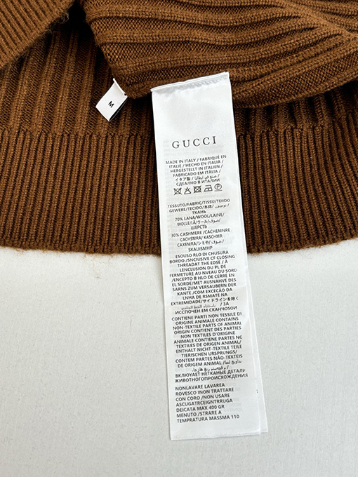 グッチ Gucci 新しいリブニットカーディガン