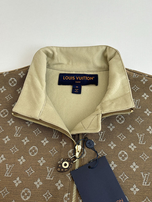 ルイヴィトン Grace Coddington コラボレーション総柄ジップアップジャケット