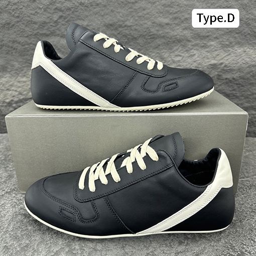 リックオウエンス CONCORDIANS MINIMAL SNEAK フルグレイン牛革スニーカー