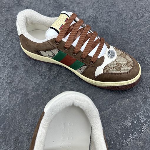 グッチ Gucci Screener メンズレザシリーズースニーカー