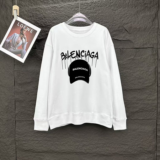 バレンシアガ Balenciaga クルーネック長袖スウェットシャツ