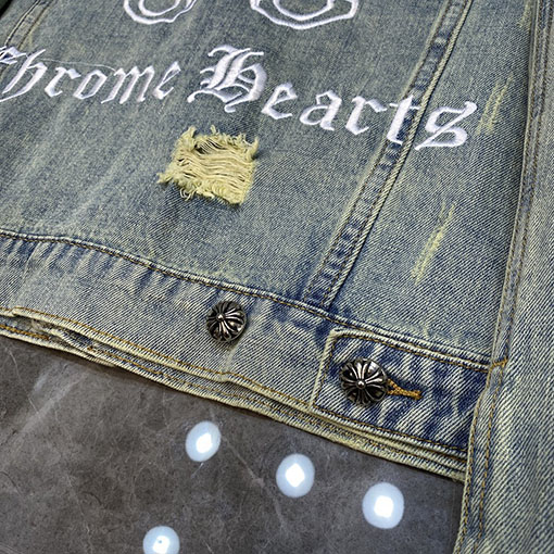 クロムハーツスーパーコピー 重な刺繍デニムジャケット