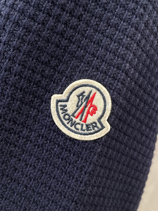 モンクレール 刺繍パッチワークフード付きダウンジャケット