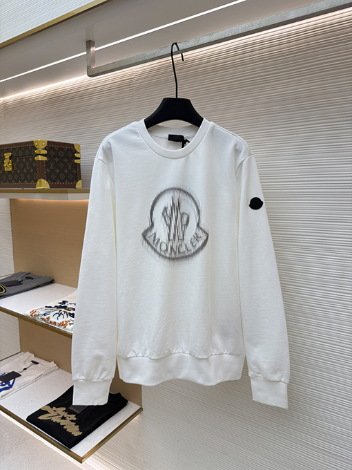 モンクレールスーパーコピー Moncler クルーネックプリントのカジュアル長袖スウェットシャツ