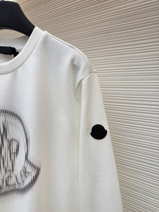 モンクレールスーパーコピー Moncler クルーネックプリントのカジュアル長袖スウェットシャツ