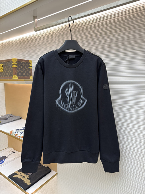 モンクレールスーパーコピー Moncler クルーネックプリントのカジュアル長袖スウェットシャツ