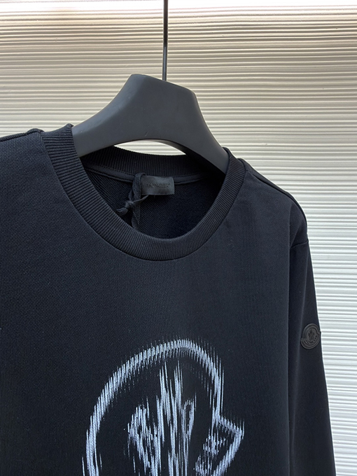モンクレールスーパーコピー Moncler クルーネックプリントのカジュアル長袖スウェットシャツ