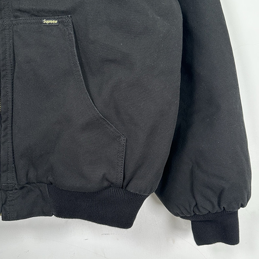 シュプリームコピー SUPREME Reflective Arc Hooded Work Jacket 反射文字デニムコットンジャケット