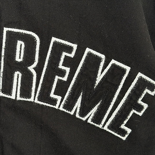 シュプリームコピー SUPREME Reflective Arc Hooded Work Jacket 反射文字デニムコットンジャケット