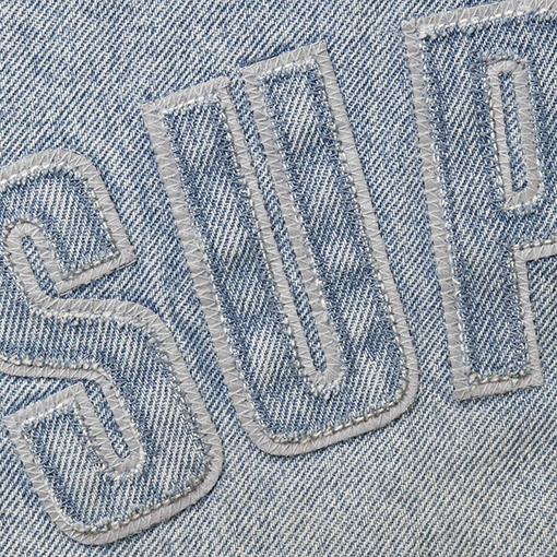 シュプリームコピー SUPREME Reflective Arc Hooded Work Jacket 反射文字デニムコットンジャケット