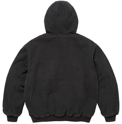 シュプリームコピー SUPREME Reflective Arc Hooded Work Jacket 反射文字デニムコットンジャケット