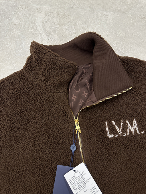 ルイヴィトン LOUIS VUITTON レター刺繍ジッパーテディジャケット