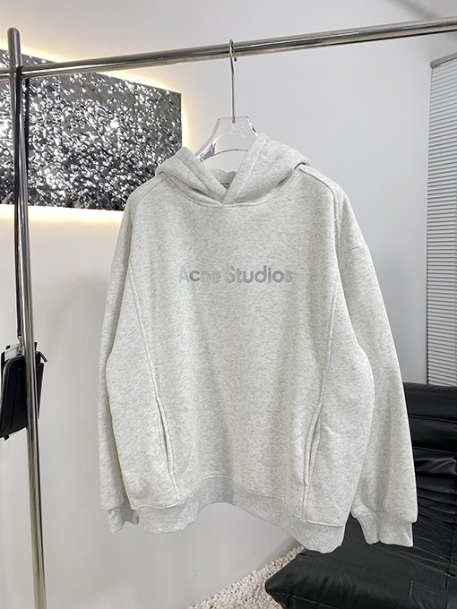 アクネストゥディオズ Acne Studios 新しいフリース裏地のフード付きスウェットシャツ