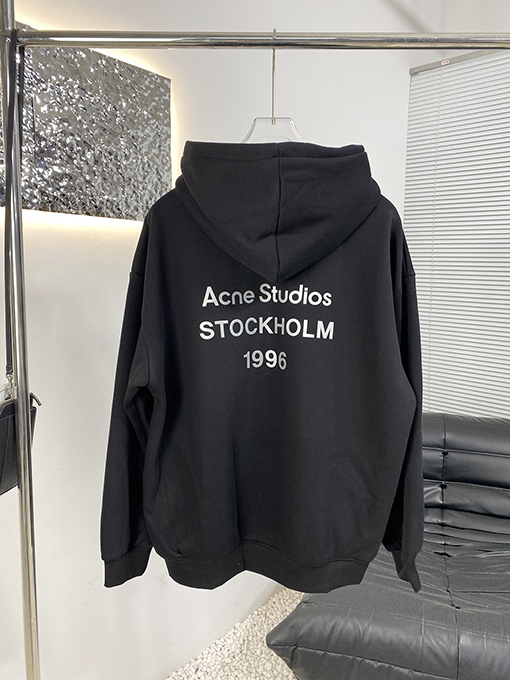 アクネストゥディオズ Acne Studios 新しいフリース裏地のフード付きスウェットシャツ