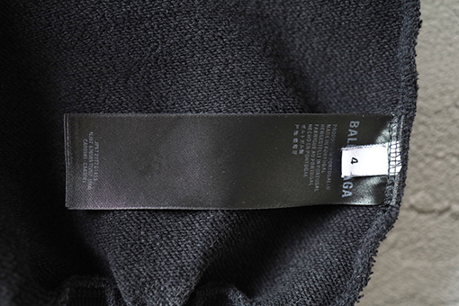 バレンシアガ Balenciaga ダメージのジップアップスウェットシャツジャケット