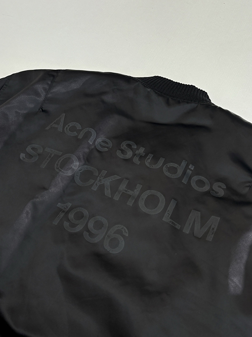 アクネストゥディオズ Acne Studios メタルジッパー ロゴ パイロットジャケット