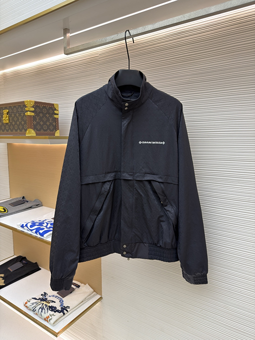 クロムハーツコピー 全面プリントのジップアップジャケット