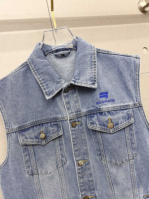 バレンシアガ BALENCIAGA メンズ高級デニムベストジャケット